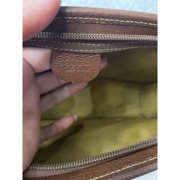 Preloved Vintage Gucci BB Beige Brown PVC Canvas Clutch/Purse – Modified for Str - Picture 5 of 6